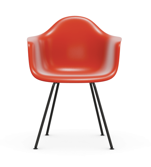 Eames Plastic Armchair DAX RE - zwart