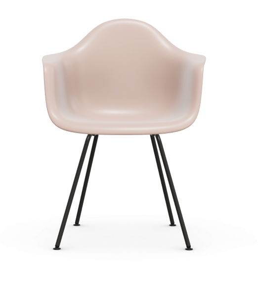 vitra Eames Plastic Armchair DAX RE - zwart - pale rose RE