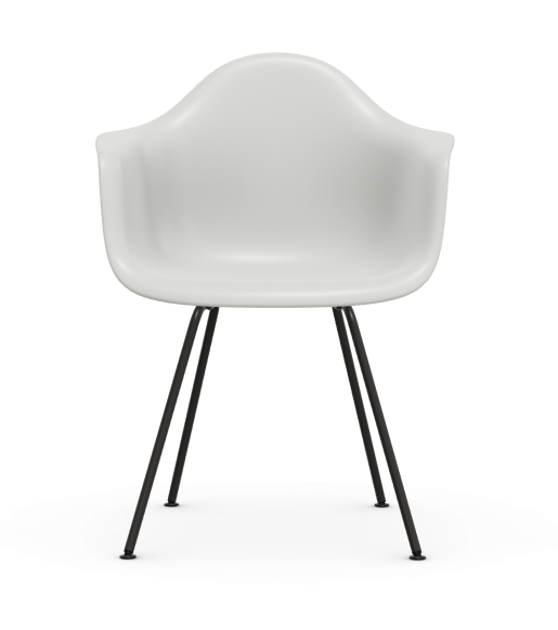 vitra Eames Plastic Armchair DAX RE - zwart - cotton white RE