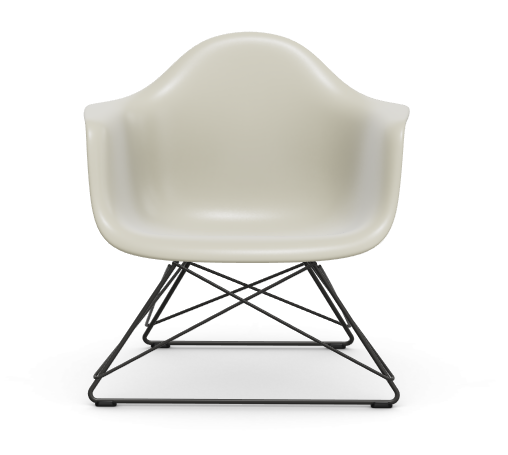 Eames Plastic Armchair LAR RE - zwart