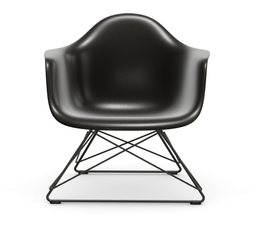 Eames Plastic Armchair LAR RE - zwart