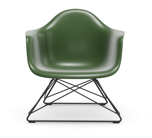 Eames Plastic Armchair LAR RE - zwart