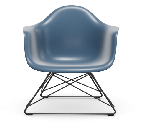 Eames Plastic Armchair LAR RE - zwart