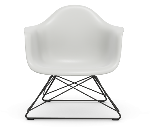 Eames Plastic Armchair LAR RE - zwart