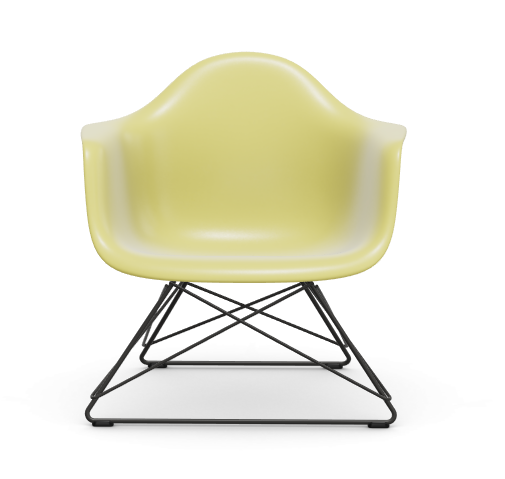 Eames Plastic Armchair LAR RE - zwart