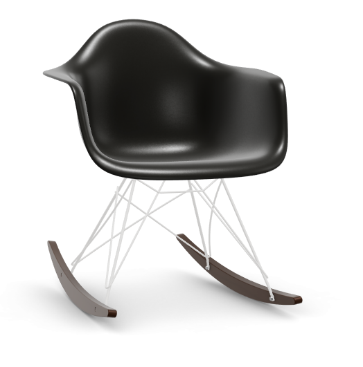 vitra Plastic Armchair RAR RE - wit & esdoorn donker - deep black RE