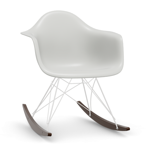 vitra Plastic Armchair RAR RE - wit & esdoorn donker - cotton white RE