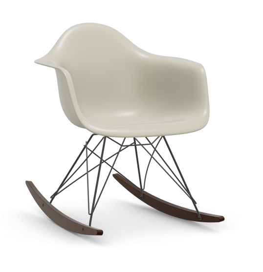 vitra Eames Plastic Armchair RAR RE - zwart & esdoorn donker - pebble RE