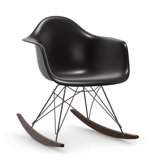 vitra Eames Plastic Armchair RAR RE - zwart & esdoorn donker - deep black RE