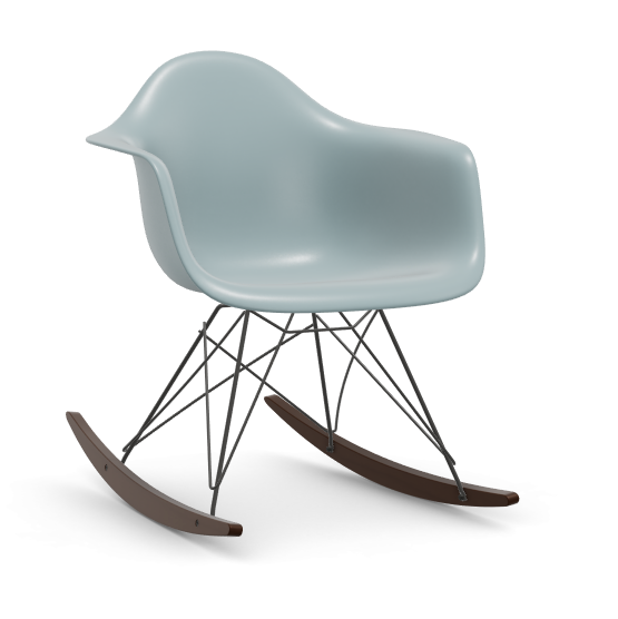 Eames Plastic Armchair RAR RE - zwart & esdoorn donker