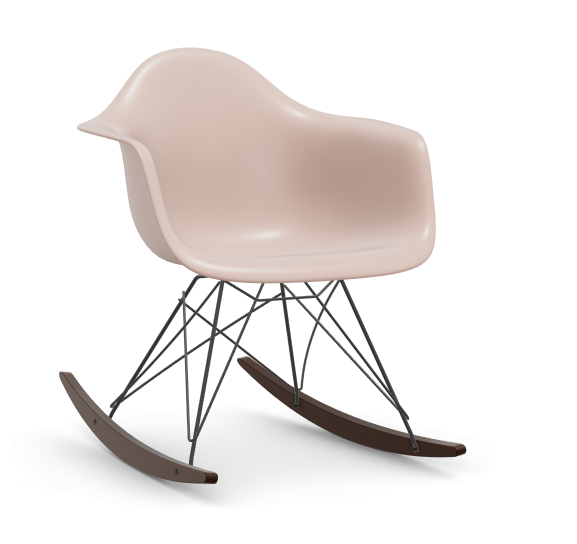 Eames Plastic Armchair RAR RE - zwart & esdoorn donker