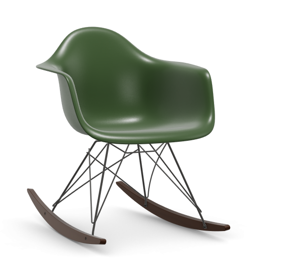 Eames Plastic Armchair RAR RE - zwart & esdoorn donker