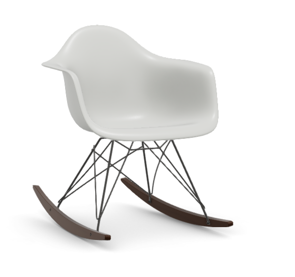 Eames Plastic Armchair RAR RE - zwart & esdoorn donker