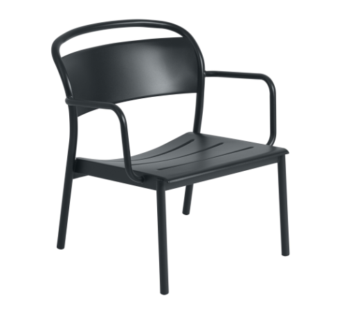 Muuto loungefauteuil Linear - anthracite black