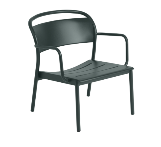 Muuto loungefauteuil Linear - dark green