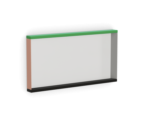 Colour Frame Mirrors - medium