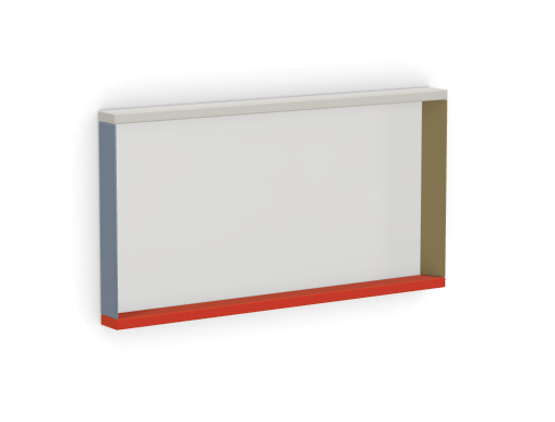 vitra Colour Frame Mirrors - medium - blue-orange