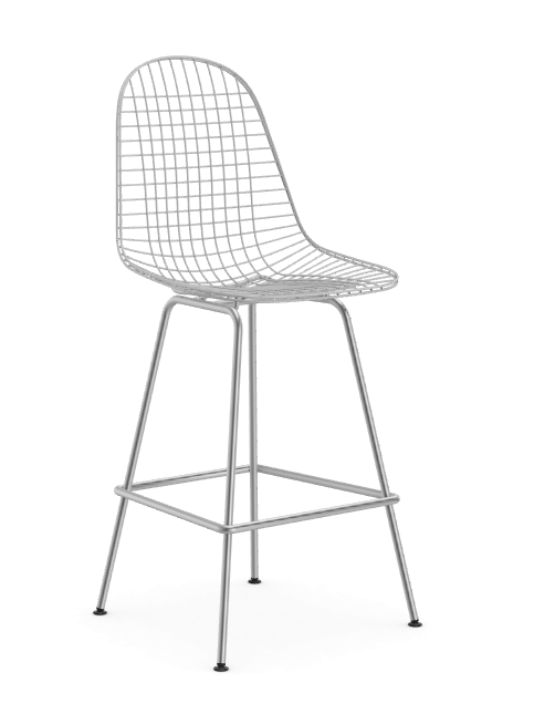 vitra Eames Wire Stool - medium - chroom