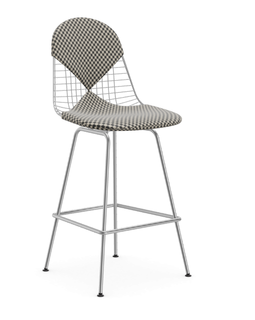 vitra Eames Wire Stool - medium - chroom - bikini checker