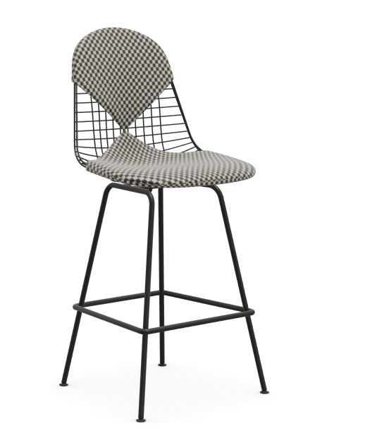 vitra Eames Wire Stool - medium - basic dark - bikini checker