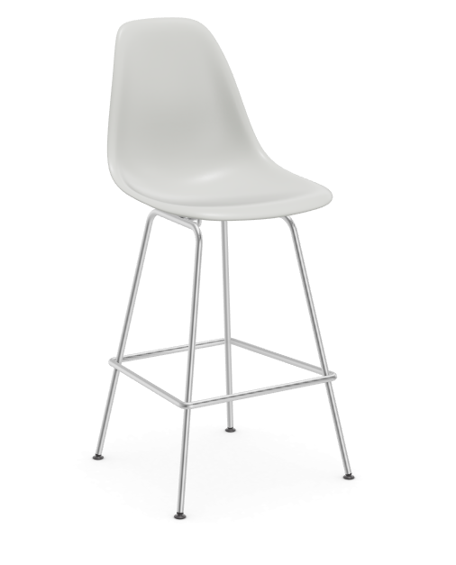 Eames Plastic Stool RE medium - chroom