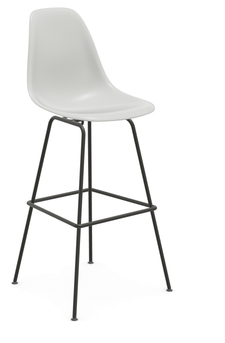 Eames Plastic Stool RE high - zwart