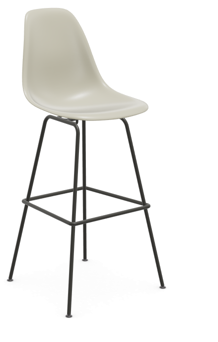 vitra Eames Plastic Stool RE high - zwart - pebble RE