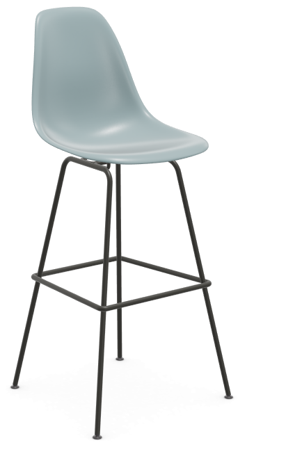 vitra Eames Plastic Stool RE high - zwart - ice grey RE