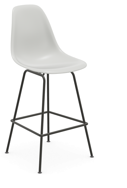 vitra Eames Plastic Stool RE medium - zwart - cotton white RE