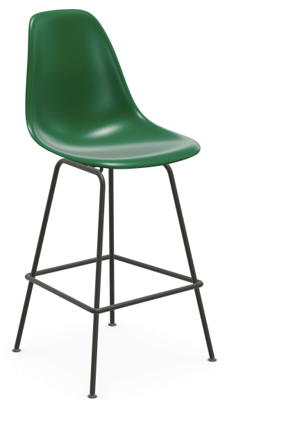 vitra Eames Plastic Stool RE medium - zwart - emerald RE