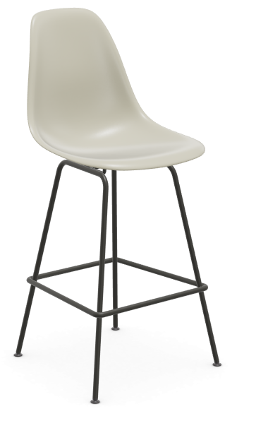 Eames Plastic Stool RE medium - zwart