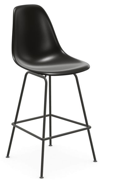 vitra Eames Plastic Stool RE medium - zwart - deep black RE