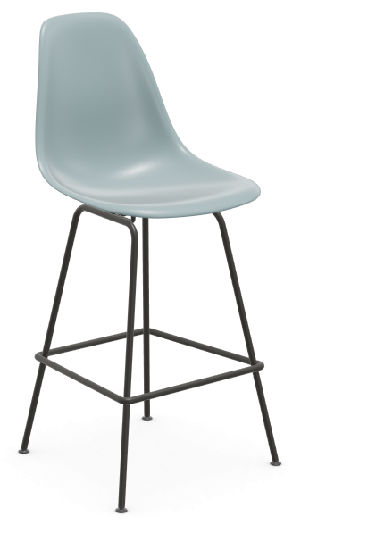 vitra Eames Plastic Stool RE medium - zwart - ice grey RE