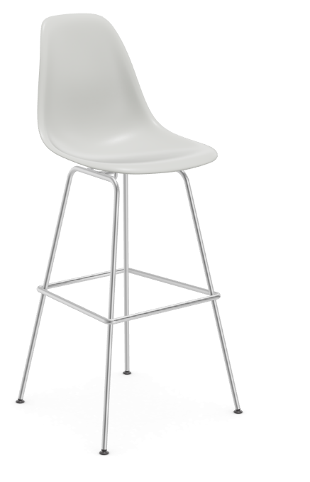 Eames Plastic Stool RE high - chroom