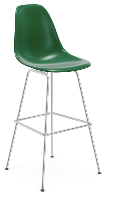 vitra Eames Plastic Stool RE high - chroom - emerald RE