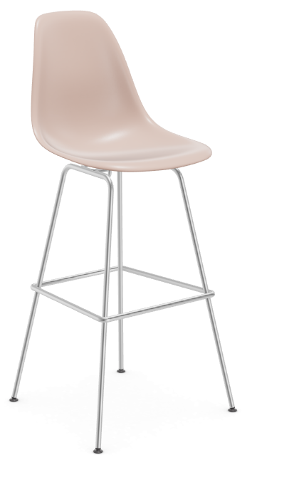 Eames Plastic Stool RE high - chroom