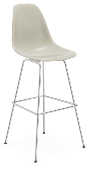 vitra Eames Plastic Stool RE high - chroom - pebble RE