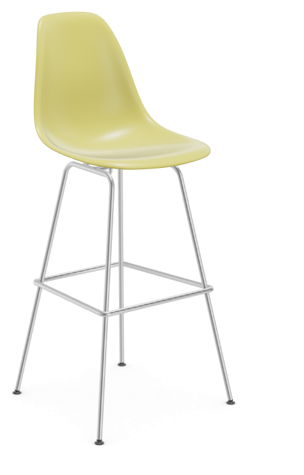 vitra Eames Plastic Stool RE high - chroom - citron RE