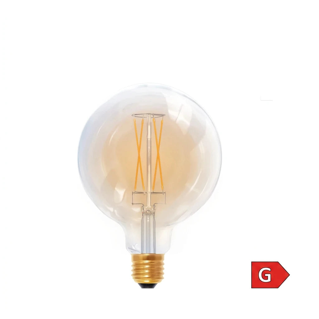 Segula vintage LED Globe Ø 12,5 cm. Gold E27 - 5W - Segula vintage LED Globe 125 Gold - 5W