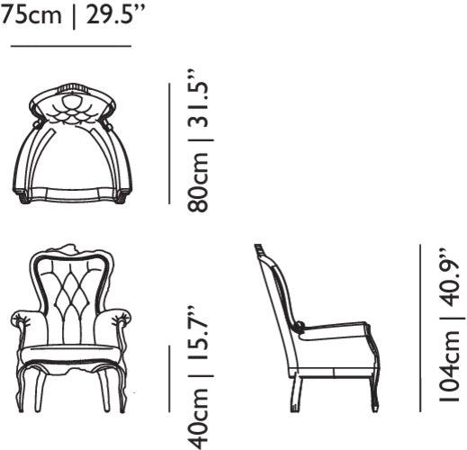 Moooi fauteuil Smoke - standaard