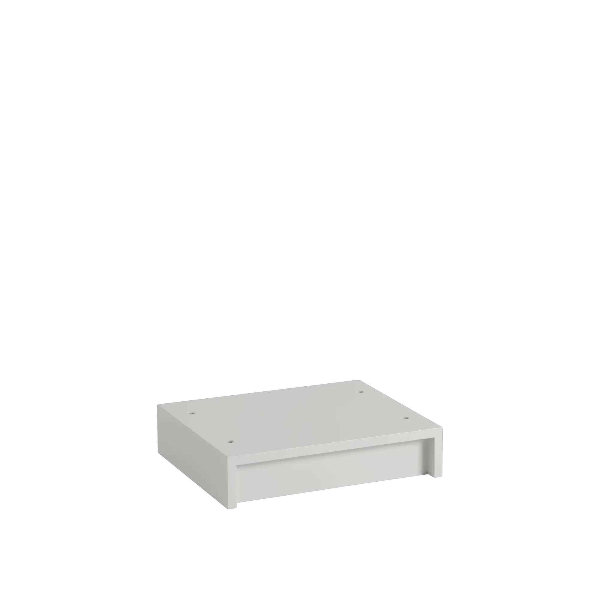 Muuto Stacked Storage System plinth - 43.5 cm. / lichtgrijs