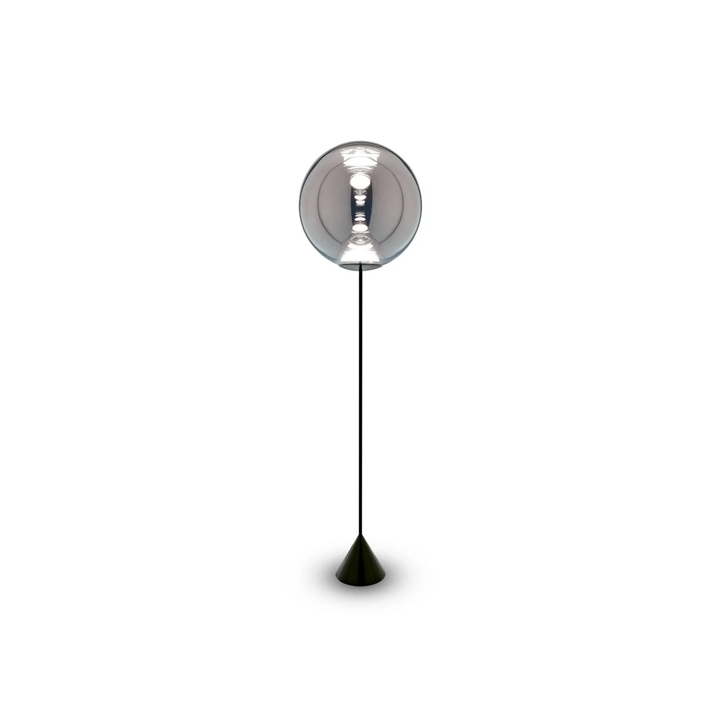 Tom Dixon vloerlamp Globe Cone - chrome