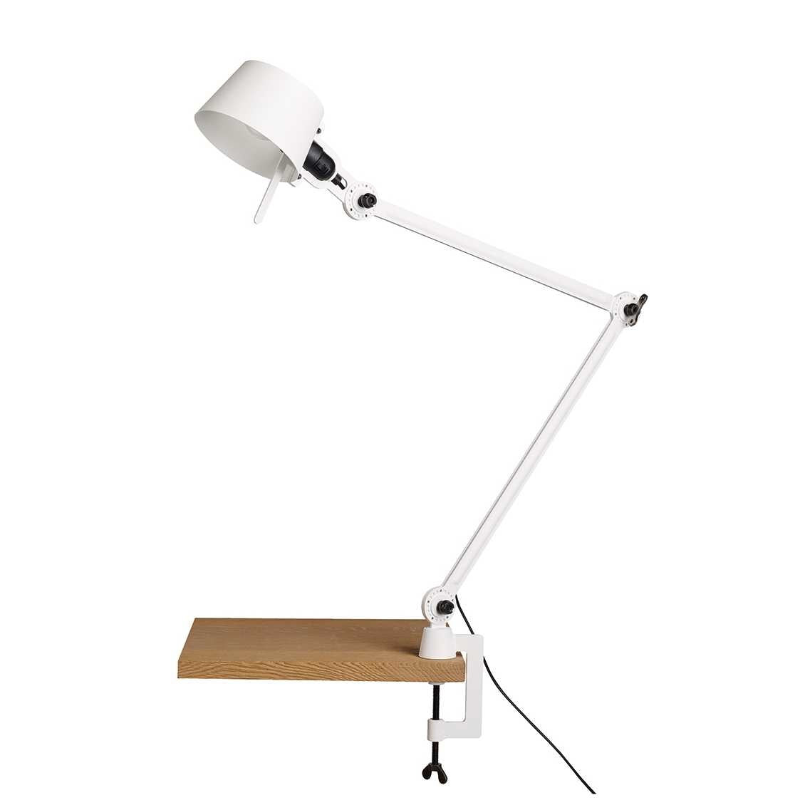 Tonone Bolt bureaulamp twee armen met klem - pure white