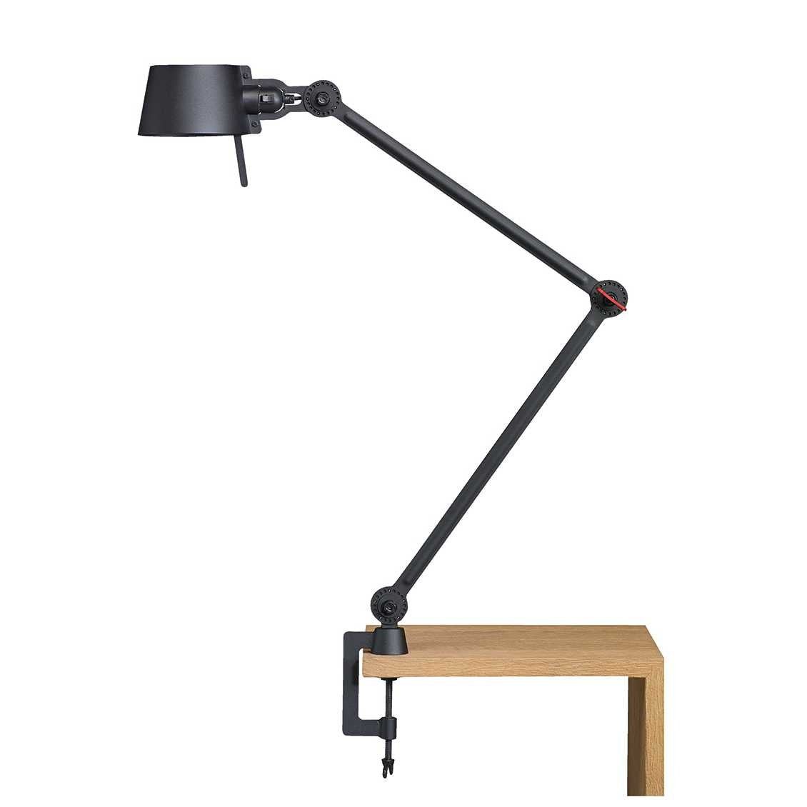 Tonone Bolt bureaulamp twee armen met klem - smokey black