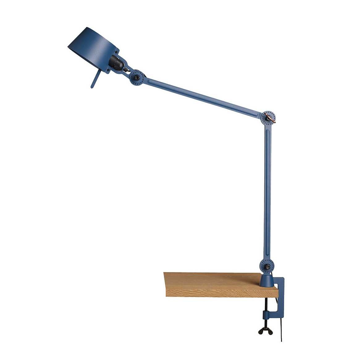 Tonone Bolt bureaulamp twee armen met klem - thunder blue