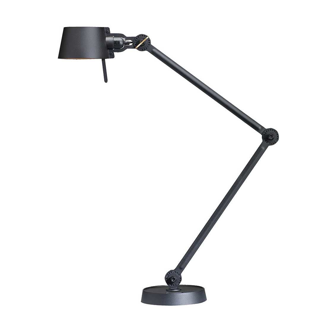 Tonone Bolt bureaulamp twee armen op voet - smokey black