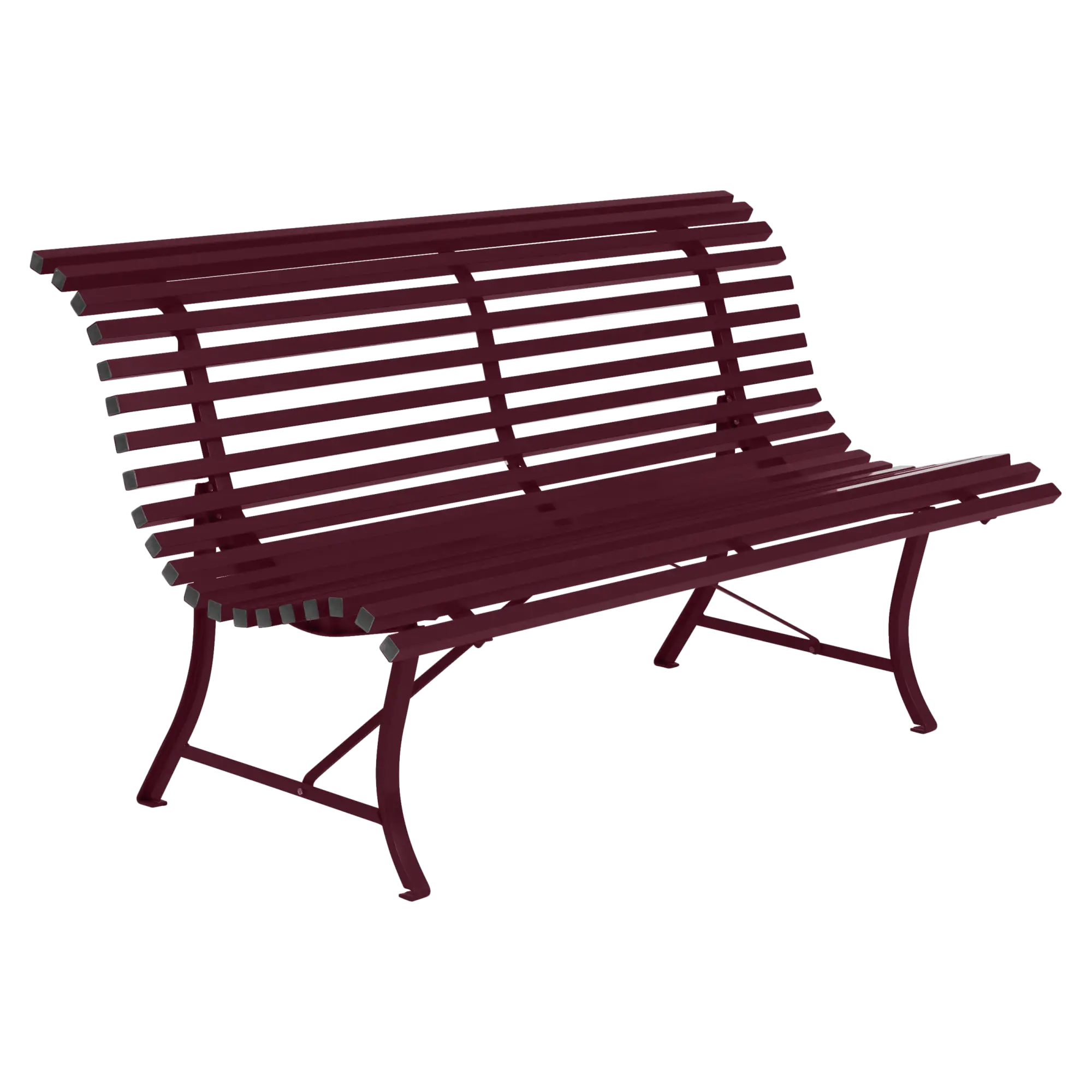 Fermob tuinbank Louisiane - 150 cm. - black cherry