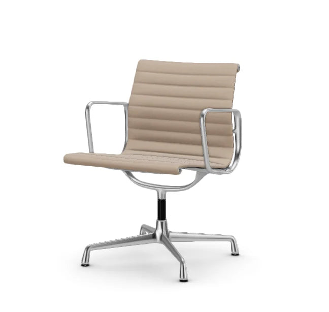 vitra Eames Aluminium Chair EA 108 - Conference - Hopsak - Hopsak nude/ivory - verchroomd onderstel