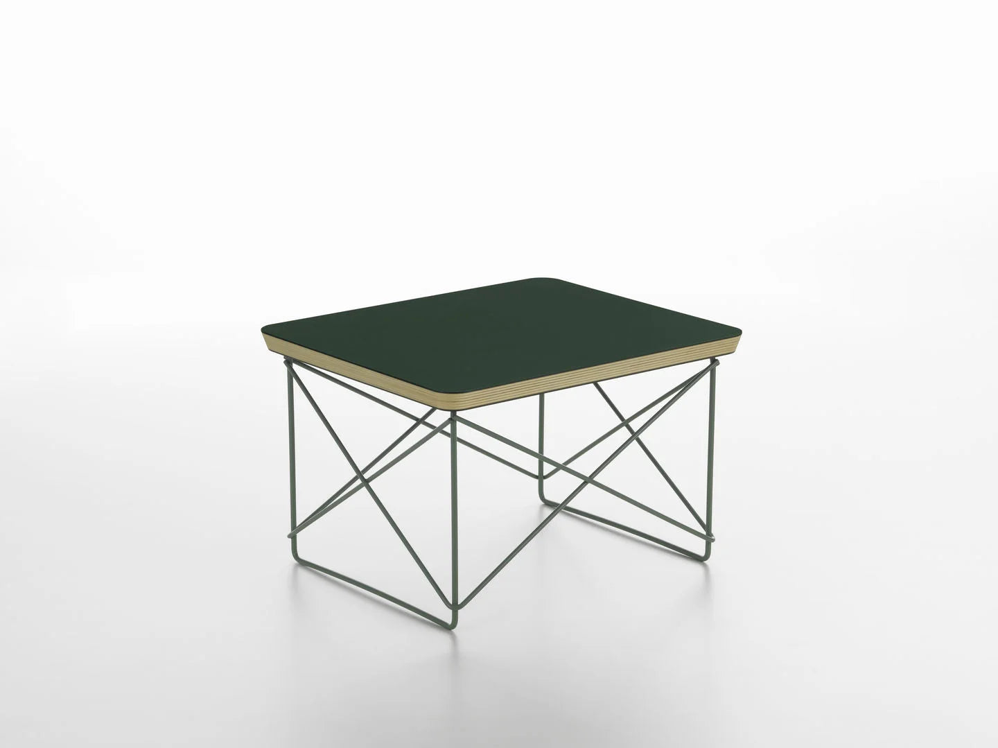 vitra Eames Occasional Table LTR linoleum Jade - onderstel Sea Foam Green - linoleum Jade - onderstel Sea Foam Green