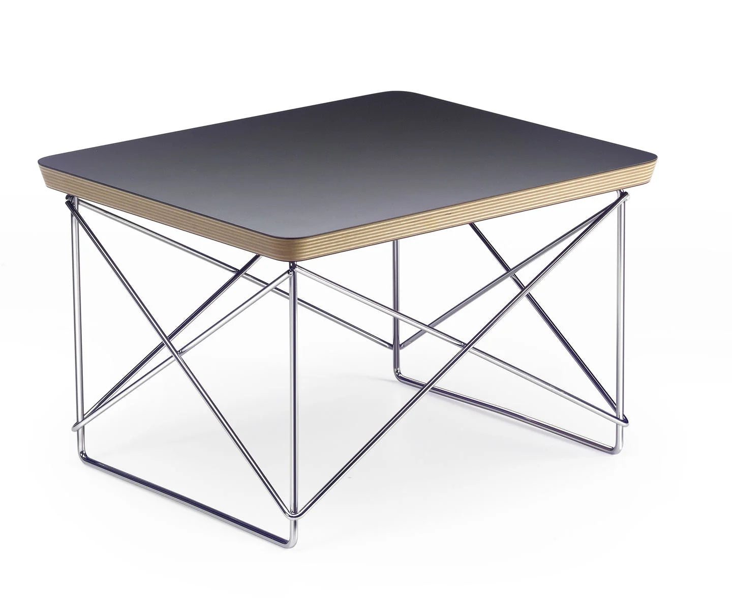 Moderne rechthoekige salontafel Eames Occasional Table LTR met tafelrods